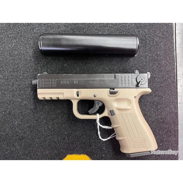 ISSC M22 Gen 2 Desert filet� 22 lr+ silencieux OCCASION