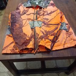 Vds Veste orange d&eacute;cathlon