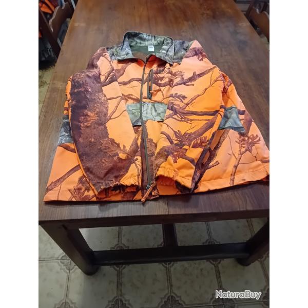 Vds Veste orange d�cathlon