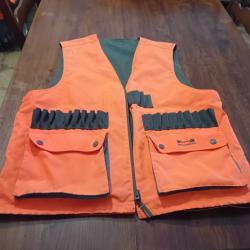 Vds Gilet orange reversible Solognac taille XL