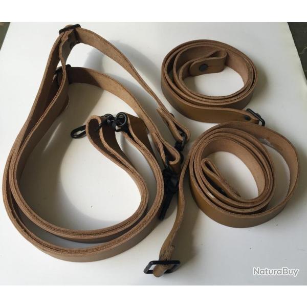 Lot de 2 bretelles de MAS 45 et 2 bretelles de MAT 49, neuves de stock