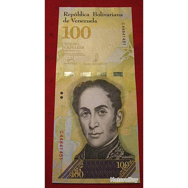 Venuzuela , billet de 100 bolivares 1917 neuf