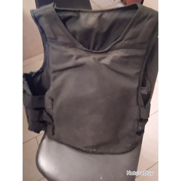 ENCHERE GILET PARE BALLES LOURD IRLANDAIS EN KEVLAR + CERAMIQUE NIVEAU 3+ TAILLE L