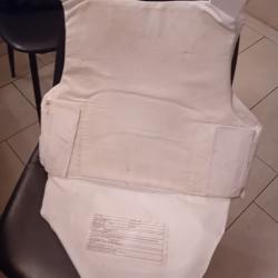 ENCHERE GILET PARE BALLES HIGHMARK BLANC PORT DISRET EN KEVLAR TAILLES REGLABLE M/L