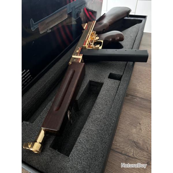 Fusil King Arms Thompson M1928 M1A1 Military - Gold