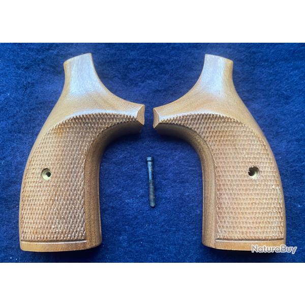 Rare et vintage : plaquettes Herret's RKR pour  r�volver Smith&Wesson carcasse K/L ou I round butt