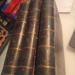 B&eacute;ranger par Grandville musique + deux volumes des oeuvres avec fac simil&eacute; 1856