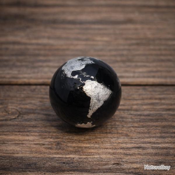 boule blaser et maral mappemonde feuille d'argent