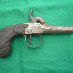 PISTOLET &agrave; PERCUSSION VERS 1860