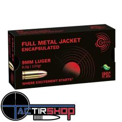 Munitions Geco 9mm FMJ 124 gr boite de 50