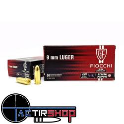 Munitions Fiocchi 9mm FMJ115 gr boite de 50