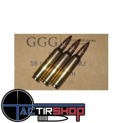 Munition GGG cal.223 Rem FMJ 55 gr boite de 50
