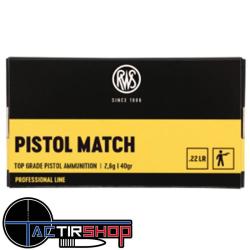 RWS Pistol Match cal.22lr Professionnal Line par 50