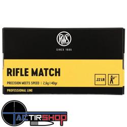 RWS Rifle Match cal.22lr Professionnal Line par 50
