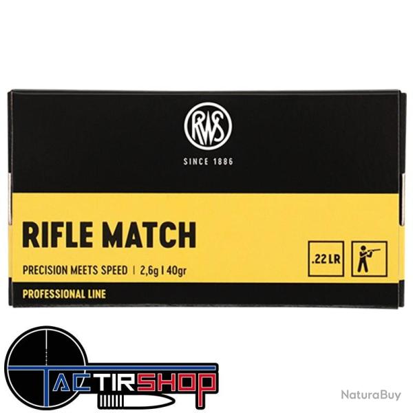 RWS Rifle Match cal.22lr Professionnal Line par 50