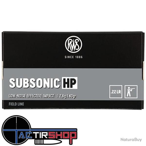RWS Subsonic HP cal.22lr Field Line par 50