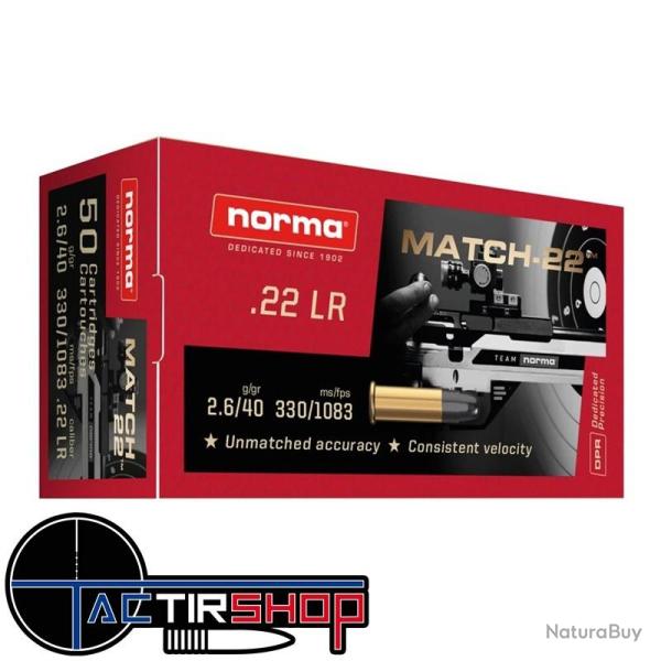Norma MATCH-22 22lr par 50