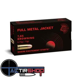 Munitions GECO 7,65 Browning / .32 ACP FMJ 4,75g boite de 50