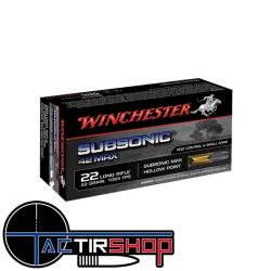 Munitions Winchester 22lr Subsonic 42 Hollow Point Boite 50
