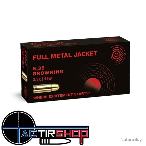 Munitions GECO 6.35 Browning 3,2g boite de 50