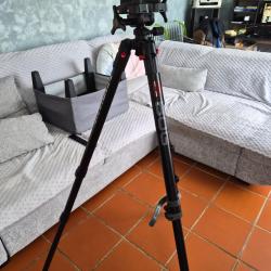 tr&eacute;pied BOg noir aluminium tripod