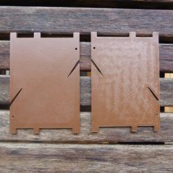 Plaque Rangement Antenne Fil masse Radio MCR1 Biscuit Clandestin r&eacute;sistance soe