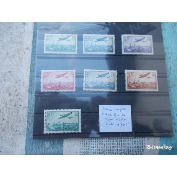 lot  de 7 timbres neufs aviation n�8 � 14,sign�s UZAN,cot�s 1300 euros!!RARE