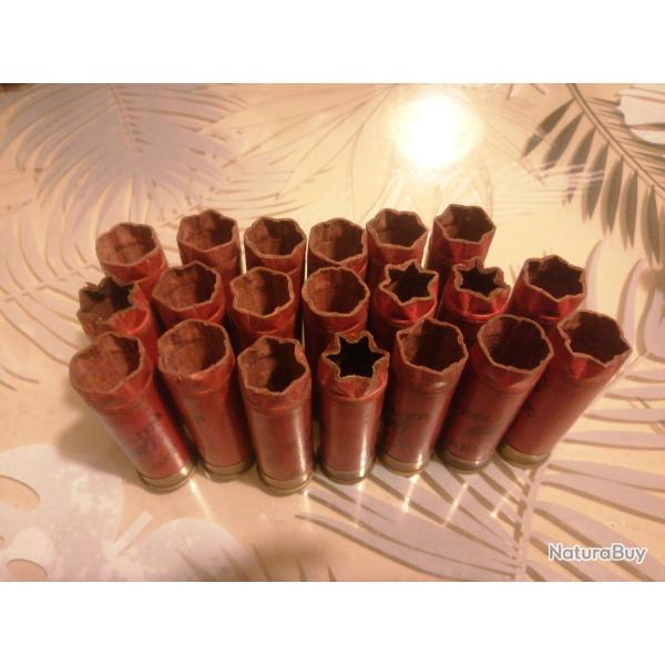 20 DOUILLES CARTONS SELLIER BELLOT DE CALIBRE 12 PERCUT�ES