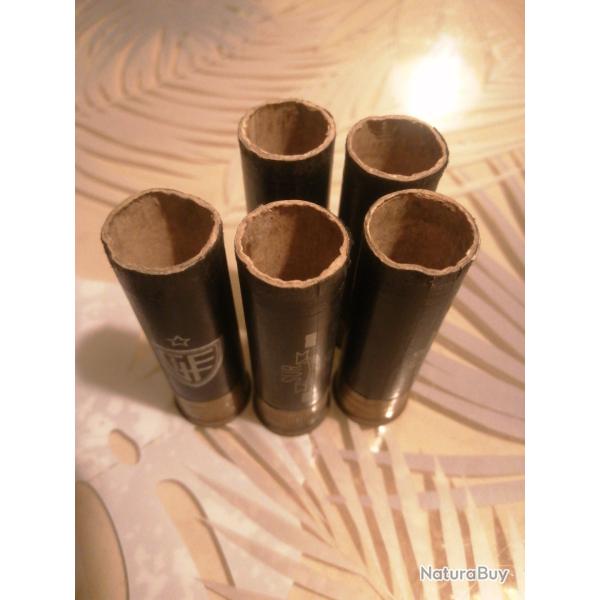 5 DOUILLES CARTONS GILVIO FIOCHI DE CALIBRE 12