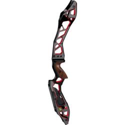 KINETIC - Poign&eacute;e ELEZO Dual Color 27" GAUCHER (LH) ANODIZED BLACK/RED
