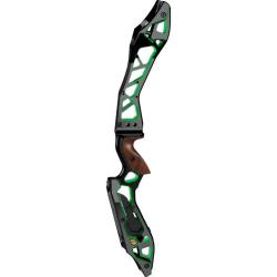 KINETIC - Poign&eacute;e ELEZO Dual Color 27" DROITIER (RH) ANODIZED BLACK/GREEN