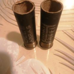 2 DOUILLES CARTONS HENRY HURET DE CALIBRE 12
