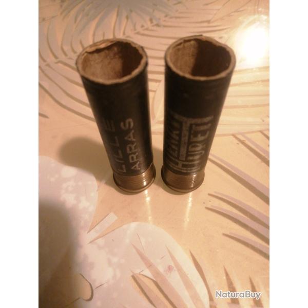 2 DOUILLES CARTONS HENRY HURET DE CALIBRE 12