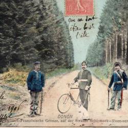 CPA -DONON Deutsch-Franz&ouml;sische Grenze auf der Strasse von Schirmeck - N&deg;7221