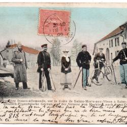 CPA - Fronti&egrave;re franco-allemande-sur-la route de Ste-Maire-aux-Min- N&deg;7222