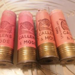 4 DOUILLES CARTONS CALLENS MOD&Eacute; DE CALIBRE 12