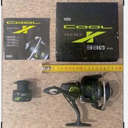 Kit moulinet neuf Zebco. Jamais servi, seconde bobine + manuel + bo&icirc;te. Tr&egrave;s fluide, valeur 55euros