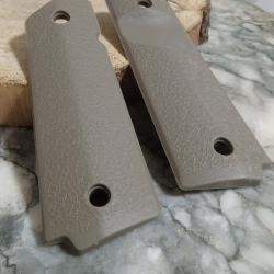 Plaquettes 1911 en polym&egrave;re couleur gris LIVRAISON OFFERTE