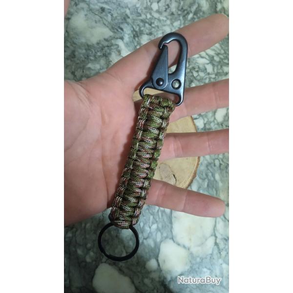 Porte-cl�s paracorde couleur camouflage