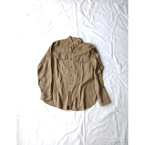 Uniforme - US34361a Shirt cotton khaki (chemise d'�t� U.S)