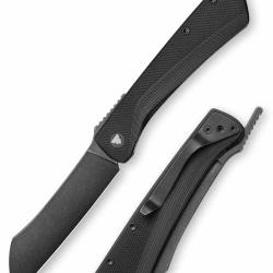 Couteau Trivisa Norma-03B Higonokami Lame Acier 14C28N Manche G10 Noir Linerlock IKBS TVYD01BG14