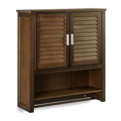 Armoire suspendue salle de bain pharmacie bambou bois marron 13_0000298