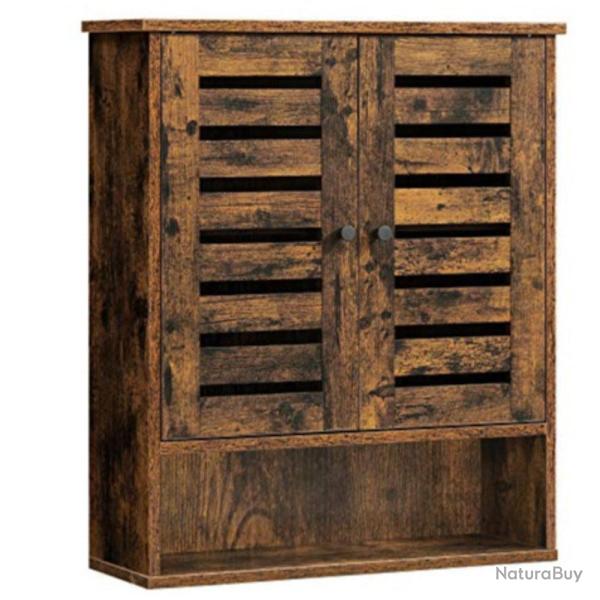 Armoire murale meuble de rangement suspendu pour salle de bain armoire � pharmacie placard comparti