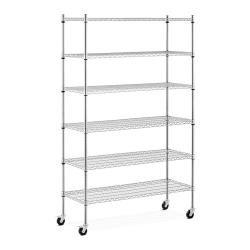 &Eacute;tag&egrave;re charge lourde m&eacute;tallique 120 x 45 x 190 cm 90 kg 4 roulettes &eacute;tag&egrave;re sur pied &eacute;tag&egrave;re sans