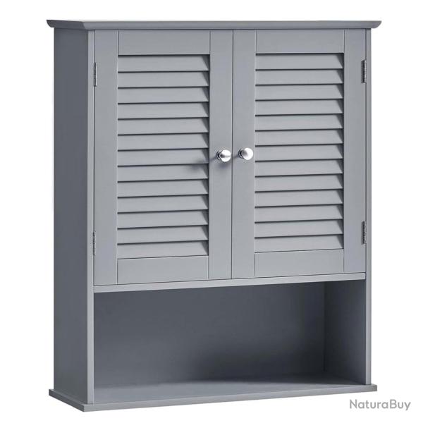 Meuble mural meuble de rangement suspendu pour salle de bains armoire � pharmacie avec �tag�re r�gl