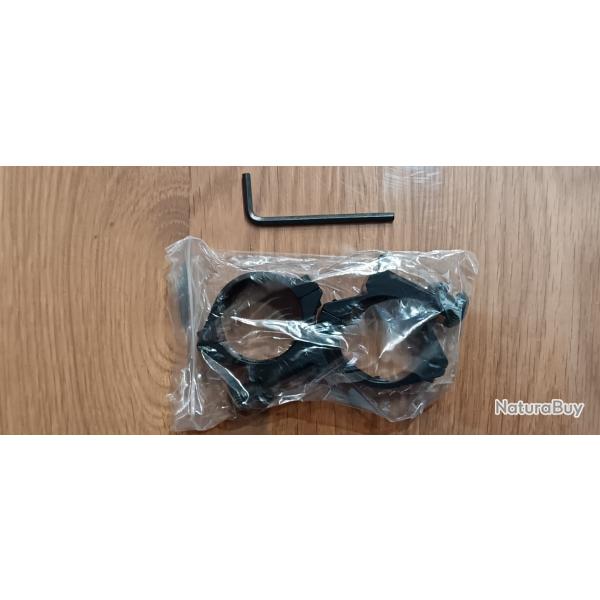 COLLIERS DE MONTAGE RTI RAIL WEAVER BAS 30mm