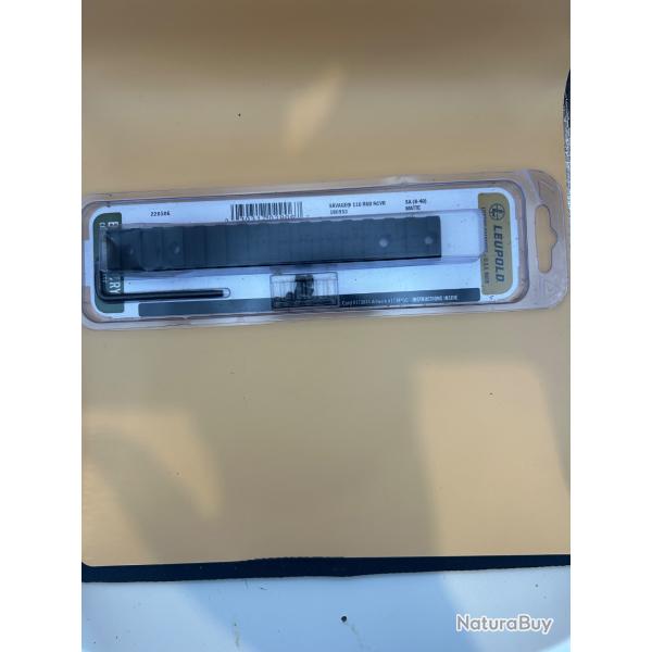 Embase Leupold pour SAVAGE 110 RND RCVR  matte culasse courte