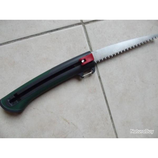 Scie � bois � main r�tractable avec mousqueton d'attache NEUVE