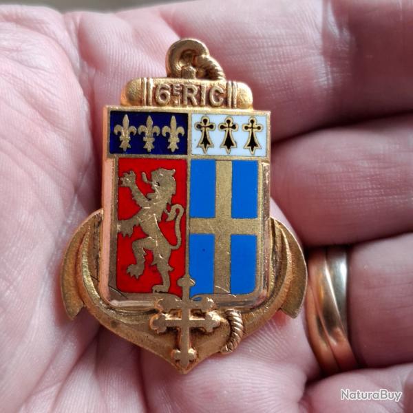 INSIGNE 6 REGIMENT INFANTERIE COLONIALE ( PERIODE INDOCHINE )