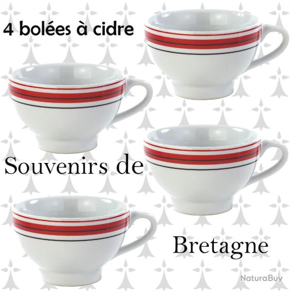 LOT DE 4 BOL�ES TRADITION BZH